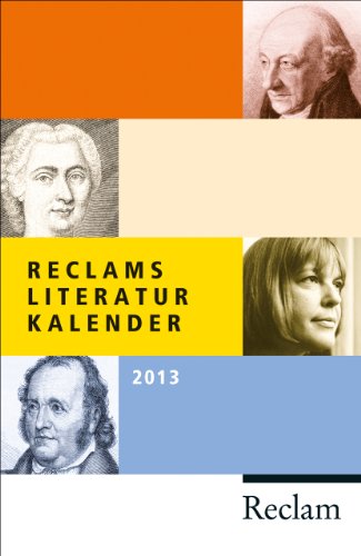 9783150189405: Reclams Literatur-Kalender 2013