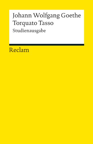 9783150189450: Torquato Tasso: Studienausgabe: 18945