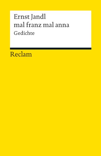 Beispielbild fr mal franz mal anna: Gedichte zum Verkauf von medimops