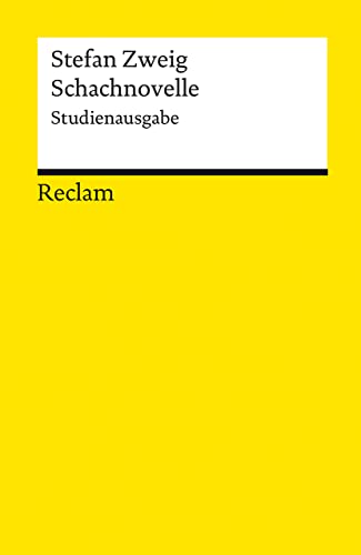 9783150189757: Schachnovelle: Kommentierte Ausgabe