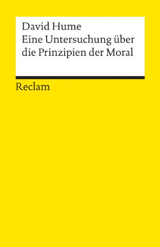 Eine Untersuchung über die Prinzipien der Moral - David Hume