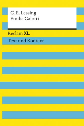 Beispielbild fr Emilia Galotti. Textausgabe mit Kommentar und Materialien: Reclam XL - Text und Kontext zum Verkauf von WorldofBooks