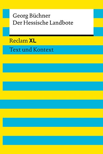 Beispielbild fr Der Hessische Landbote: Reclam XL - Text und Kontext zum Verkauf von medimops