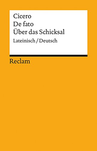 9783150193518: De fato / ber das Schicksal: Lateinisch/Deutsch: 19351