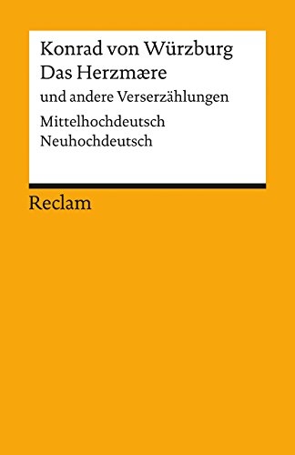 Stock image for Das Herzmaere und andere Verserzhlungen -Language: german for sale by GreatBookPrices