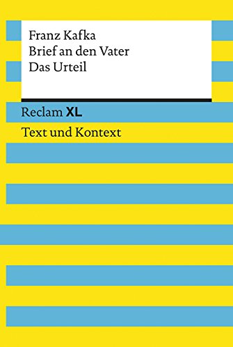 Beispielbild fr Brief an den Vater / Das Urteil: Reclam XL ? Text und Kontext zum Verkauf von medimops