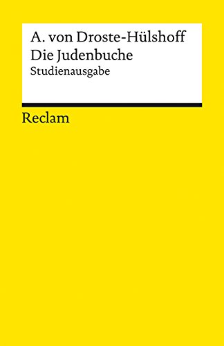 Beispielbild fr Die Judenbuche: Studienausgabe (Reclams Universal-Bibliothek) zum Verkauf von medimops