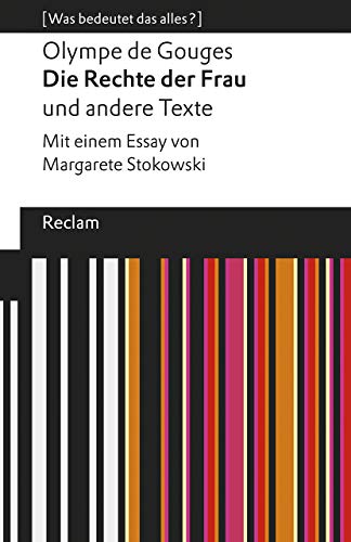 Beispielbild fr Die Rechte der Frau und andere Texte -Language: german zum Verkauf von GreatBookPrices
