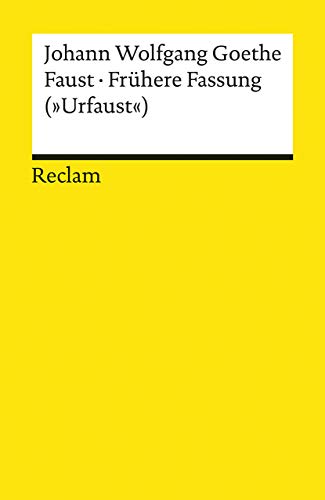 Beispielbild fr Faust. Frhere Fassung (Urfaust) (Reclams Universal-Bibliothek) zum Verkauf von medimops