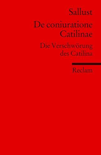 Beispielbild fr De coniuratione Catilinae: Die Verschwrung des Catilina zum Verkauf von medimops