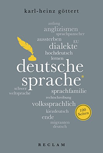 Beispielbild fr Deutsche Sprache. 100 Seiten zum Verkauf von PRIMOBUCH