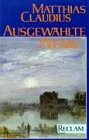 Ausgewählte Werke - Claudius, Matthias