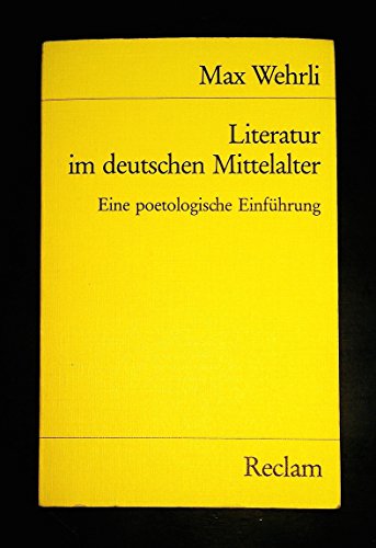 Stock image for Literatur im deutschen Mittelalter. Eine poetologische Einfhrung for sale by medimops