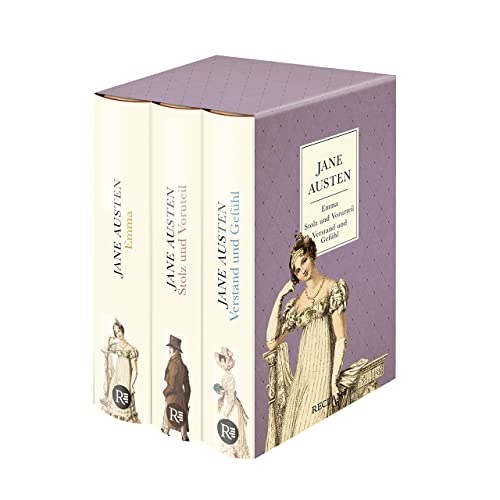 9783150300893: 3 Bcher von Jane Austen im Schuber - Emma, Stolz und Vorurteil, Verstand und Gefhl - Reclam: Reclams Klassikerinnen