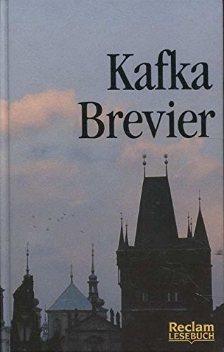 Beispielbild fr Kafka-Brevier. hrsg. von Joseph Vogl / Reclam-Lesebuch zum Verkauf von antiquariat rotschildt, Per Jendryschik