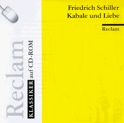9783151000150: Kabale und Liebe. CD- ROM fr Windows ab 3.1 - von Schiller, Friedrich