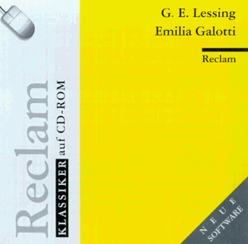 9783151000259: Reclam Klassiker Auf CD-Rom: Emilia Galotti