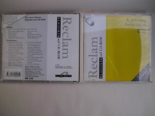 9783151000259: Reclam Klassiker Auf CD-Rom: Emilia Galotti