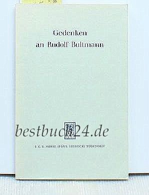 Stock image for Gedenken an Rudolf Bultmann (German Edition) for sale by Redux Books