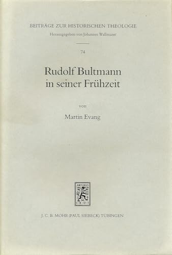 Rudolf Bultmann in seiner Frühzeit.