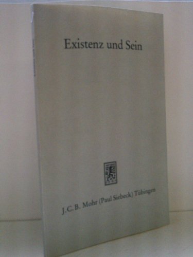 9783161454790: Existenz Und Sein: Karl Barth Und Die Marburger Theologie (German Edition)