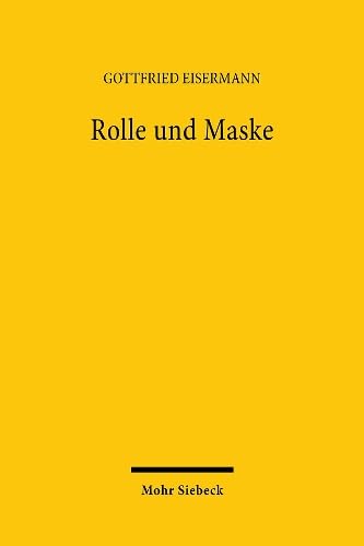 Beispielbild fr Rolle und Maske. zum Verkauf von Antiquariat Dr. Rainer Minx, Bcherstadt