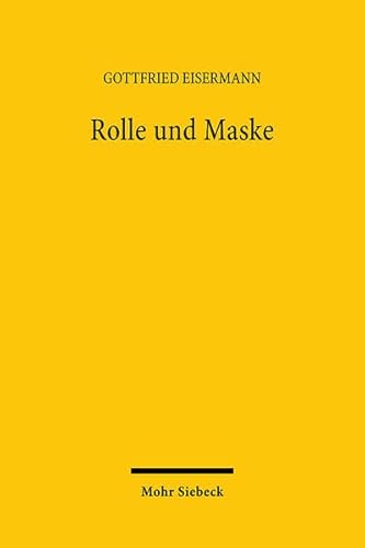 9783161456947: Rolle und Maske