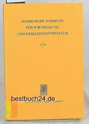 Stock image for Hamburger Jahrbuch fr Wirtschafts- und Gesellschaftspolitik. for sale by Fabula  Antiquariat