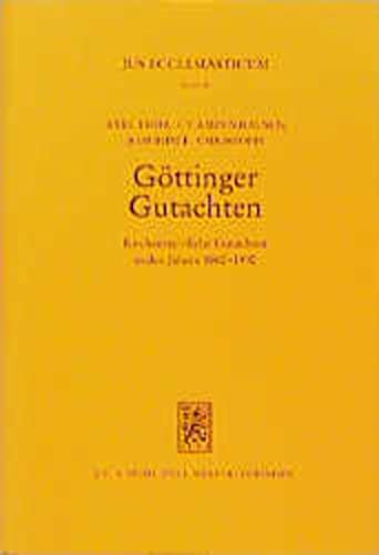 Stock image for Gttinger Gutachten I : Kirchenrechtliche Gutachten in den Jahren 1980-1990 erstattet vom Kirchenrechtlichen Institut der Evangelischen Kirche in Deutschland for sale by Buchpark
