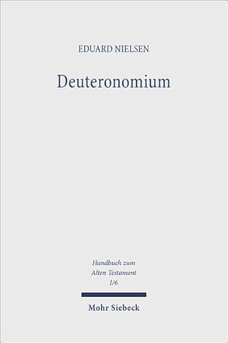 9783161462535: Deuteronomium: I/6 (Handbuch zum Alten Testament)