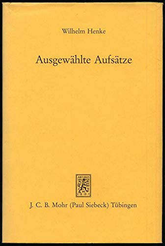Stock image for Ausgewhlte Aufstze. Grundfragen der Jurisprudenz und des ffentlichen Rechts. Hrsg. von Rolf Grschner und Jan Schapp. for sale by Antiquariat + Verlag Klaus Breinlich