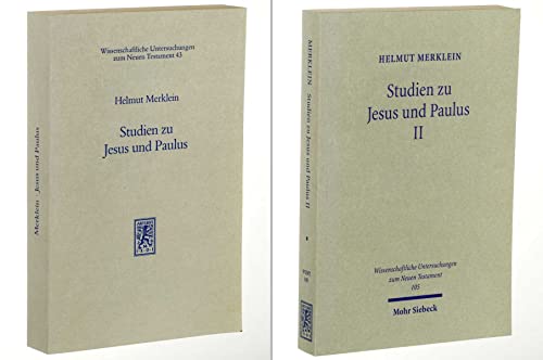 Beispielbild fr Studien zu Jesus und Paulus, II zum Verkauf von Windows Booksellers