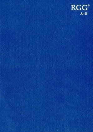 Religion in Geschichte und Gegenwart. Handwörterbuch für Theologie und Religionswissenschaft. (RGG 4) - Betz, Hans Dieter (Hrsg.), Don S. Browning Eberhard Jüngel u. a.