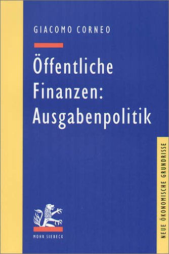 Beispielbild fr ffentliche Finanzen: Ausgabenpolitik zum Verkauf von medimops