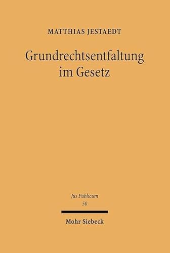 Beispielbild fr Grundrechtsentfaltung im Gesetz. Studien zur Interdependenz von Grundrechtsdogmatik und Rechtsgewinnungstheorie. zum Verkauf von Antiquariat + Verlag Klaus Breinlich