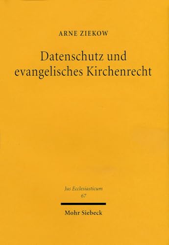 Datenschutz und evangelisches Kirchenrecht.