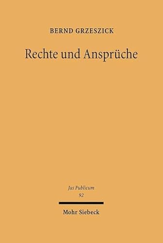 Beispielbild fr Rechte und Ansprche. zum Verkauf von Antiquariat  Werner Haschtmann