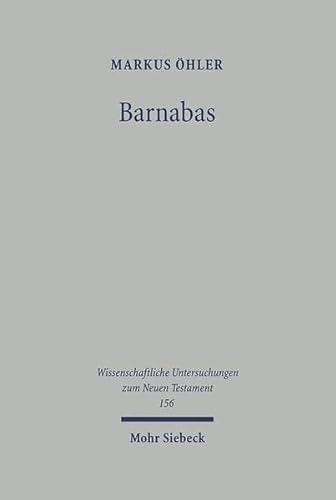 Beispielbild fr Barnabas zum Verkauf von Michener & Rutledge Booksellers, Inc.