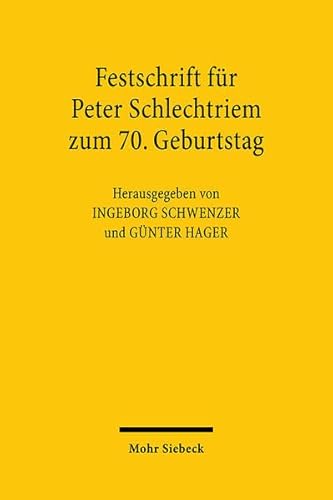 Beispielbild fr Festschrift fr Peter Schlechtriem zum 70. Geburtstag zum Verkauf von Buchpark