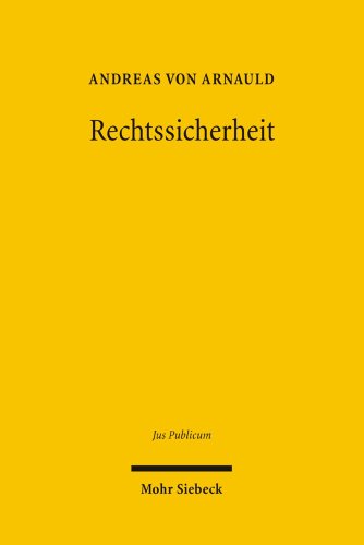 Beispielbild fr Rechtssicherheit. zum Verkauf von Antiquariat  Werner Haschtmann