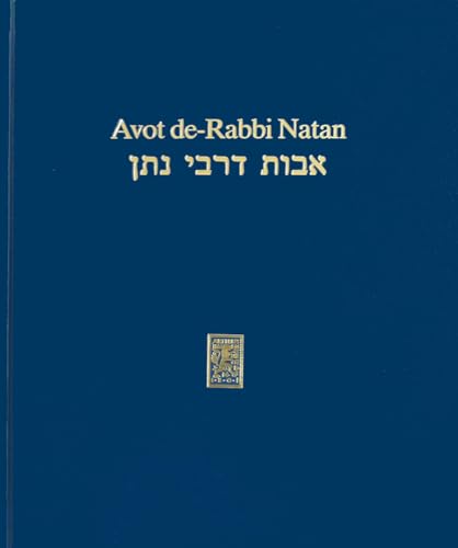 9783161488870: Avot de-Rabbi Natan: Synoptische Edition beider Versionen.: 116 (Texts and Studies in Ancient Judaism)