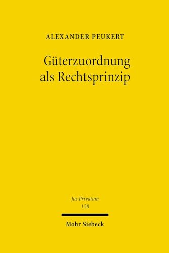 Güterzuordnung als Rechtsprinzip.