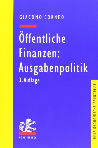 Stock image for ffentliche Finanzen: Ausgabenpolitik for sale by medimops