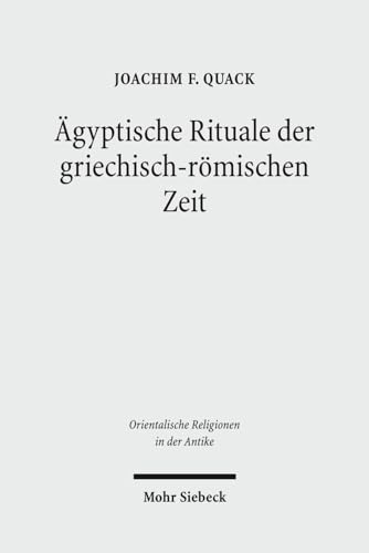 Imagen de archivo de Agyptische rituale der griechisch-romischen zeit a la venta por Revaluation Books