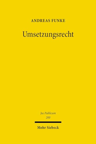 Stock image for Umsetzungsrecht. for sale by Antiquariat  Werner Haschtmann