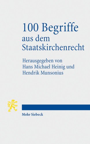 Stock image for 100 Begriffe aus dem Staatskirchenrecht for sale by medimops