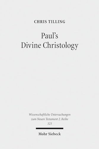 9783161518652: Paul's Divine Christology