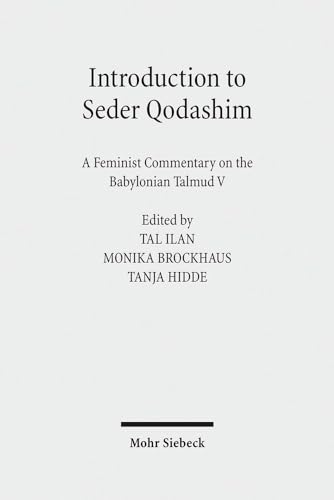 Stock image for Introduction to Seder Qodashim: A Feminist Commentary on the Babylonian Talmud V for sale by HPB-Red