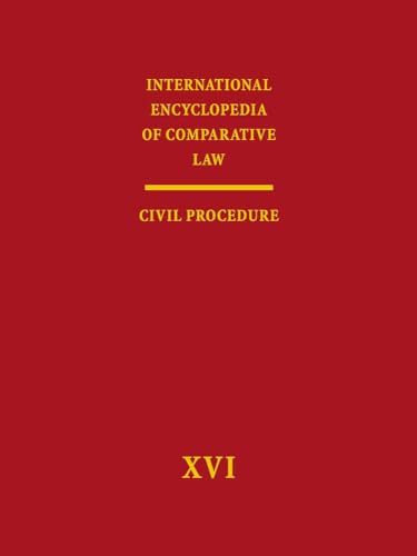 9783161522017: International Encyclopedia of Comparative Law: Vol. XVI: Civil Procedure