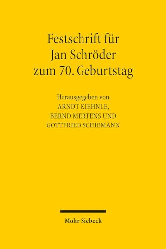 Beispielbild fr Festschrift Fur Jan Schroder Zum 70. Geburtstag (German Edition) [Hardcover ] zum Verkauf von booksXpress